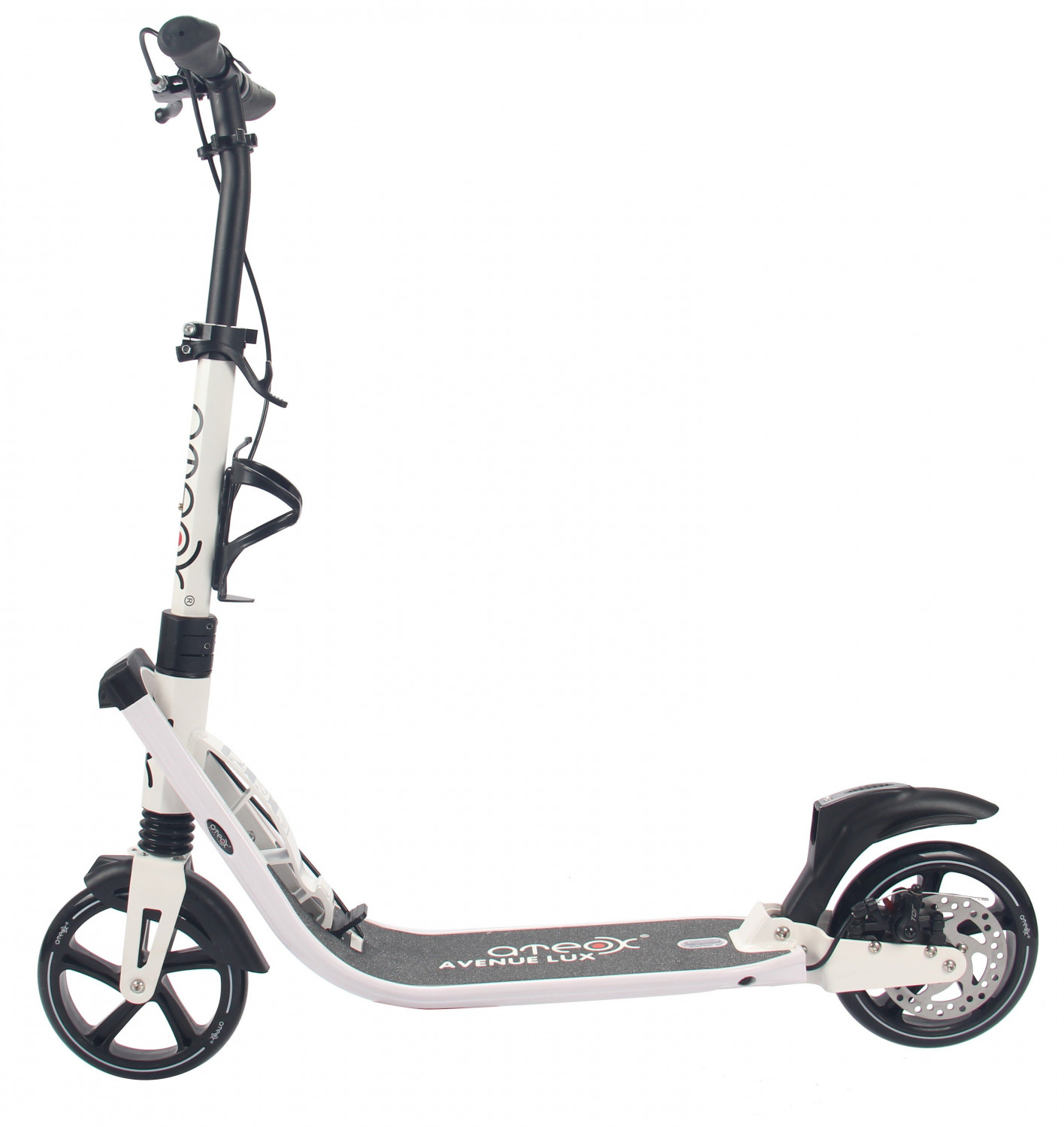 Самокат ATEOX AVENUE LUX складной с амортизаторами и ручным дисковым тормозом Самокат ATEOX AVENUE LUX складной с амортизаторами и ручным дисковым тормозом