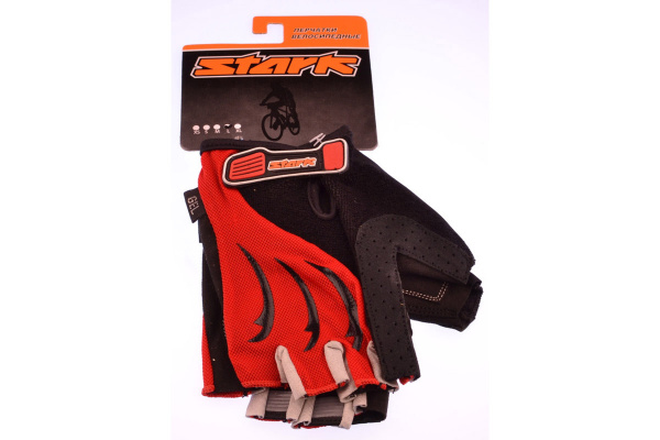 Велоперчатки Stark NC-833 красно-серые